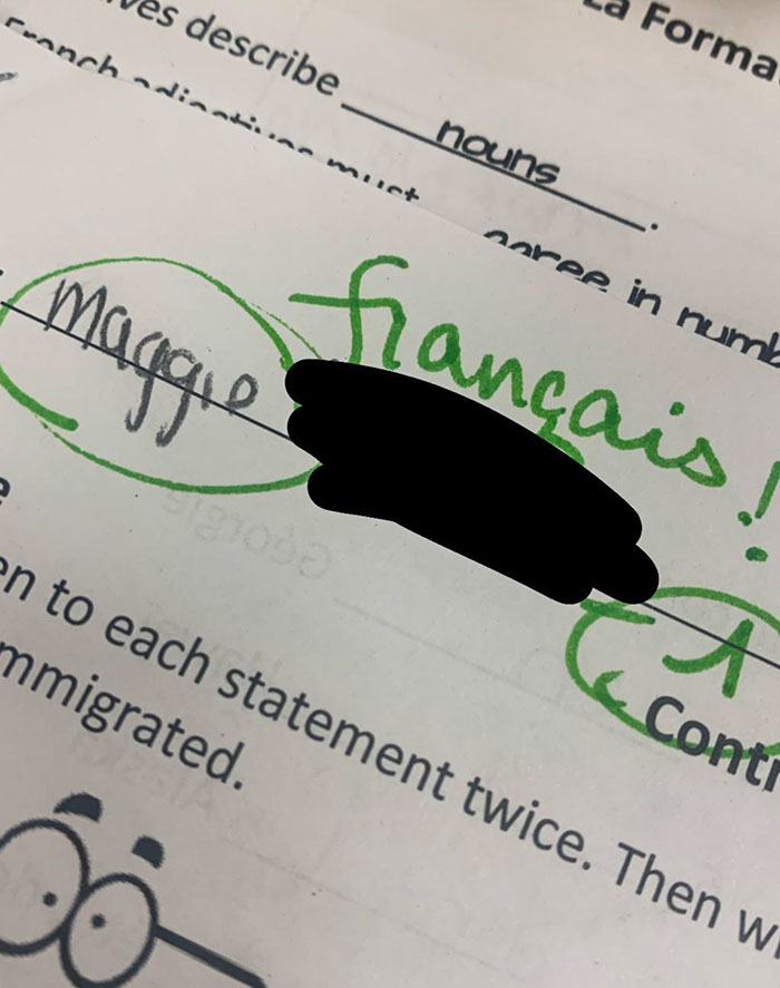 My French Teacher Gave Us New "French Names" About Two Weeks Ago And Takes Off Points From Your Exams And Daily Participation If You Don't Refer To Yourself By Your French Name