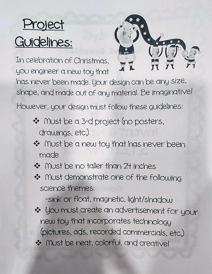 My 3rd Grade Kids Were Given This Ridiculous Project