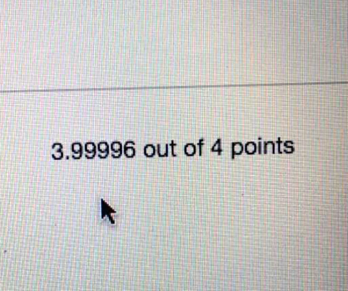 I Received This As A Grade For A Quiz