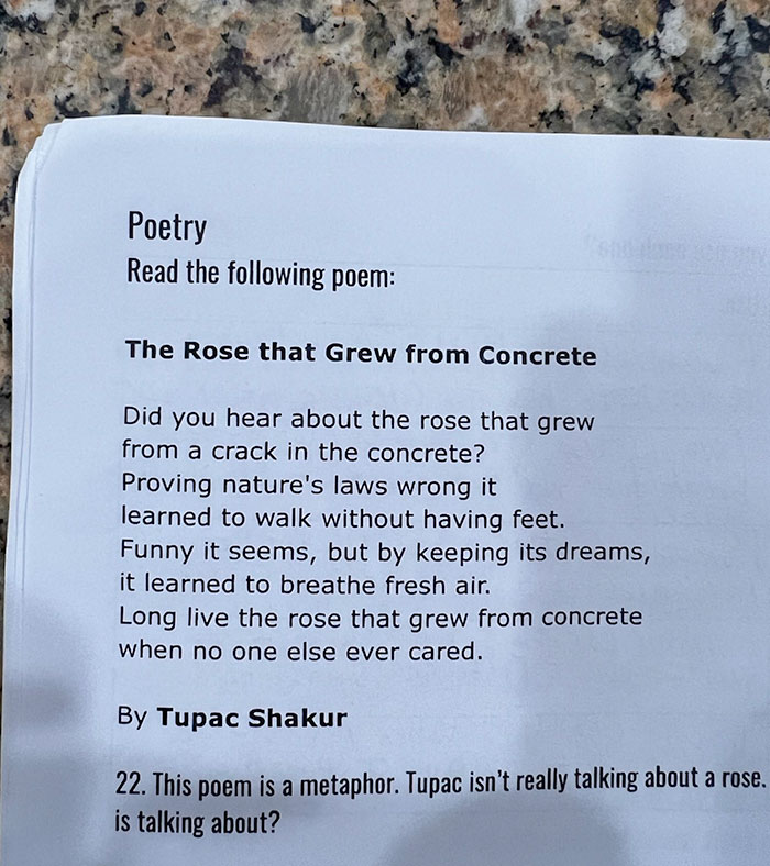 My Son’s School Is Teaching Metaphor Via Tupac's Poetry