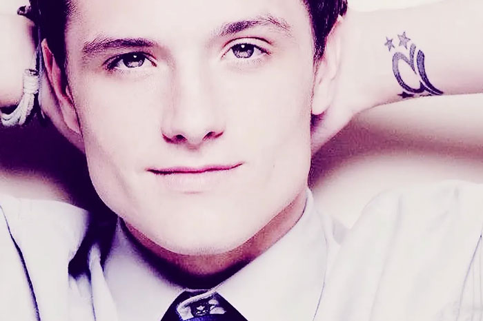 close up view of Josh Hutcherson 