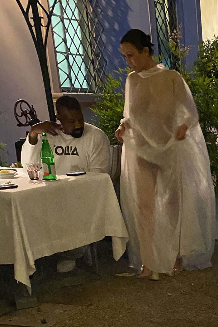 Un-Censori Is Back: Kanye West&rsquo;s Wife Bianca Stuns In Completely See-Through Cloak In Italy