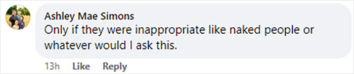 Comment discussing whether tattoo sleeves need covering if inappropriate.