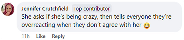 Comment discussing a bride's request about MOH's tattoo sleeves and questioning if she's being crazy.