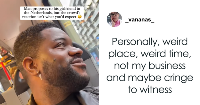 Man’s Public Proposal Goes Viral After The Crowd Awkwardly Ignores It