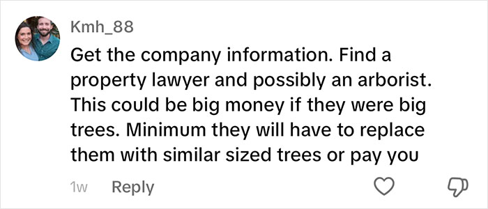 Woman Looks On In Shock As Landscapers Sent By Neighbors Enter Her Yard And Chop All Her Trees Woman Looks On In Shock As Landscapers Sent By Neighbors Enter Her Yard And Chop All Her Trees