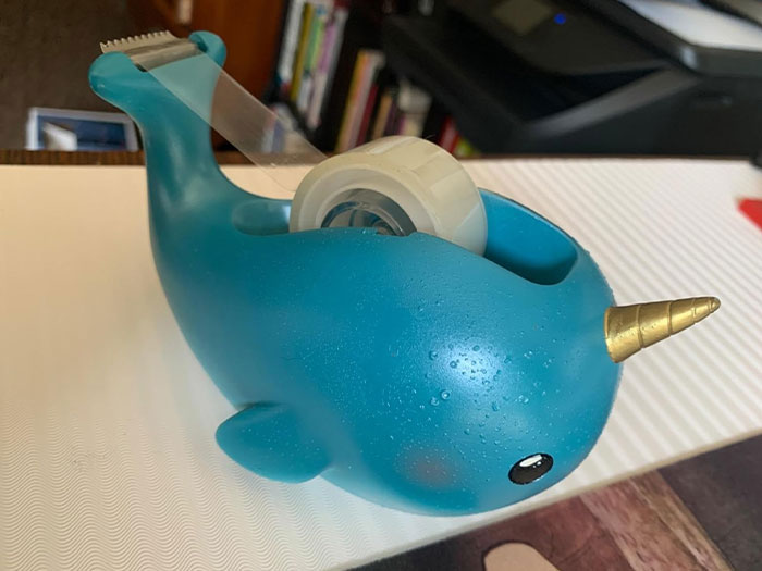 This Narwhal Tape Dispenser Has One Porpoise, To Make You Smile