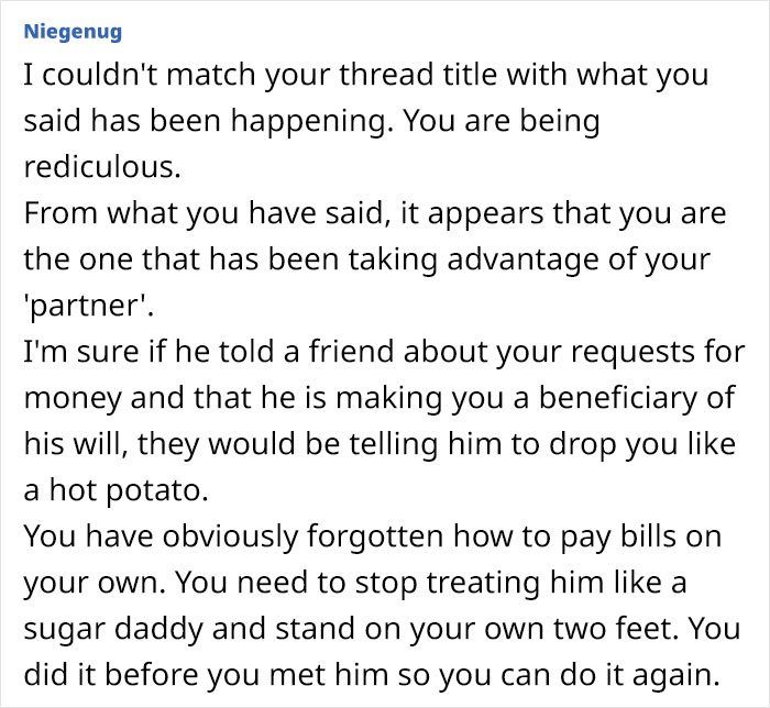 Woman Furious After Internet Turns The Tables On Her And Says She's Financially Controlling Her BF