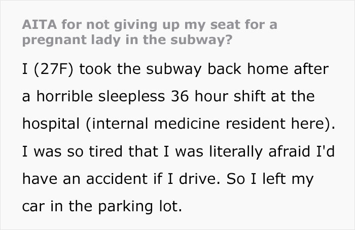 Drama Unfolds When Woman After 36-Hour Shift Refuses To Give Up Seat For A Pregnant Woman Drama Unfolds When Woman After 36-Hour Shift Refuses To Give Up Seat For A Pregnant Woman