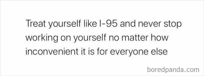 Relatable meme about self-care urging you to prioritize personal growth despite inconveniences to others.