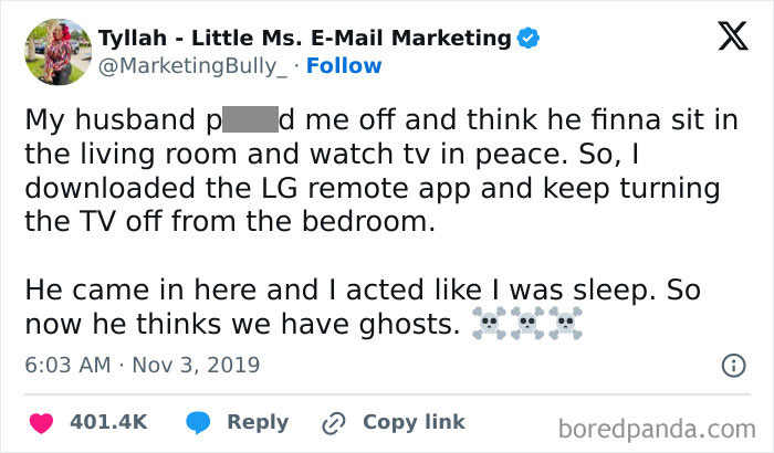 Love The Level Of Pettiness