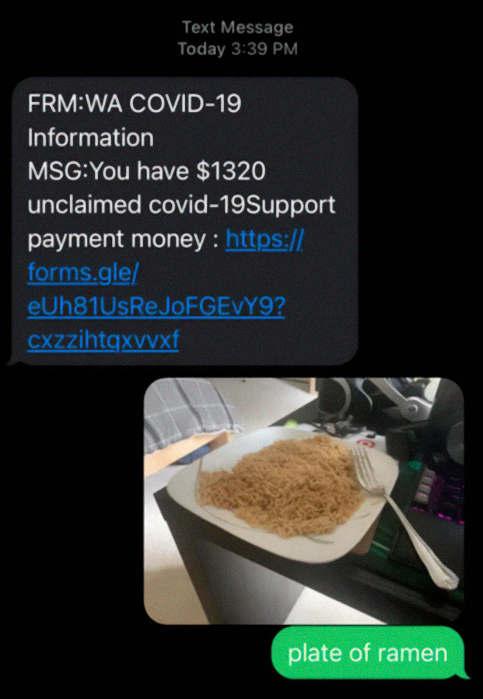 The Person Who Made Sure The Scammer Was Well Fed