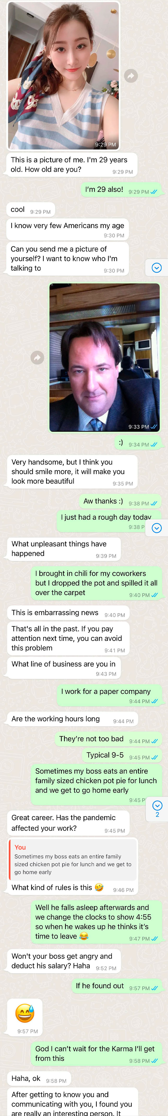 A Pleasant Conversation I Had With A Whatsapp Scammer Today