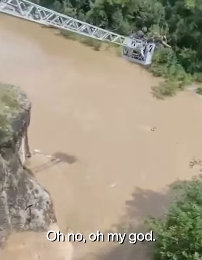 Footage Shows Three Friends In Final Hug Moments Before Being Swept Away In Flood