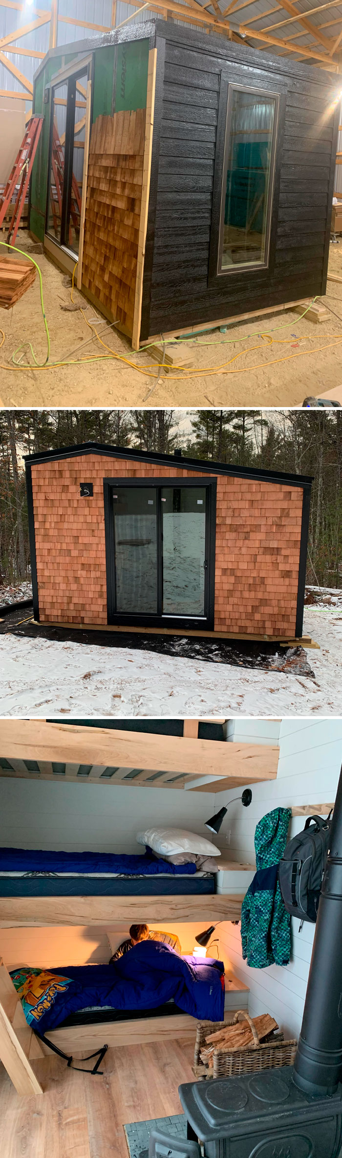 My Family Usually Stays In A Tent When We Visit Our Land. Decided To Upgrade. It Took Me About Five Weeks On Nights And Weekends To Build