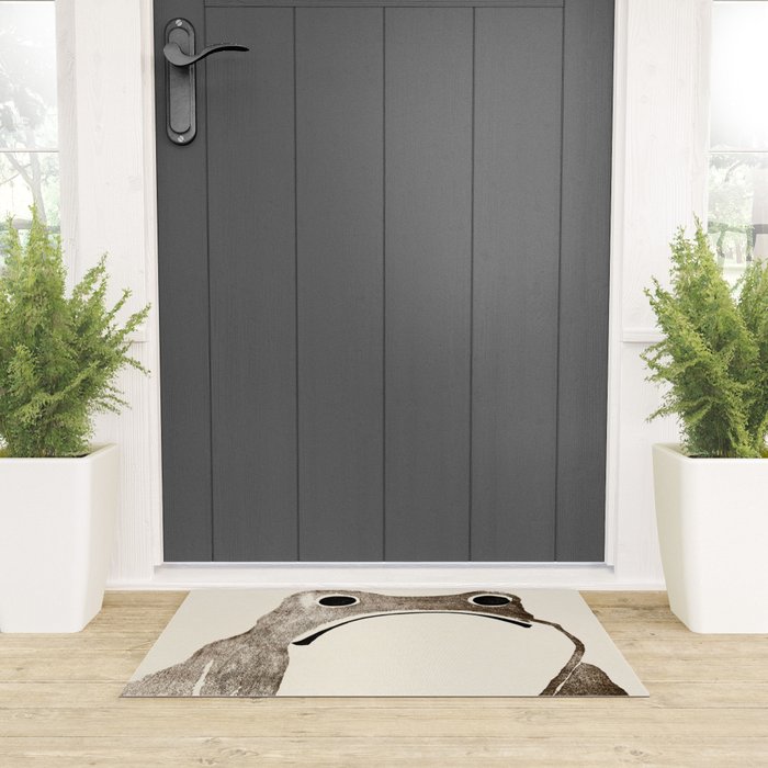  Unimpressed Frog Welcome Mat: Because Not Every Welcome Needs To Be Enthusiastic