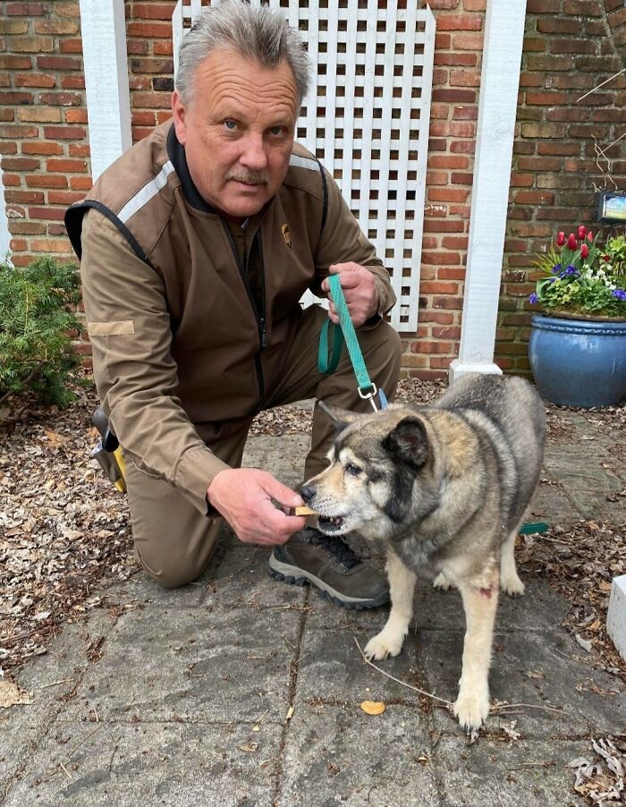 Our Dear Dog, Drew Crossed Over The Rainbow Bridge About A Week Ago.so A Few Weeks Back I Made Sure To Get A Picture Of Him With One Of His Favorite People! Thank You For The Love And Compassion
