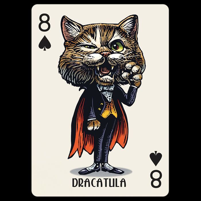 Chet Phillips Brings Feline And Canine Celebrities To Life In Unique Playing Card Decks (25 Pics)-Interview