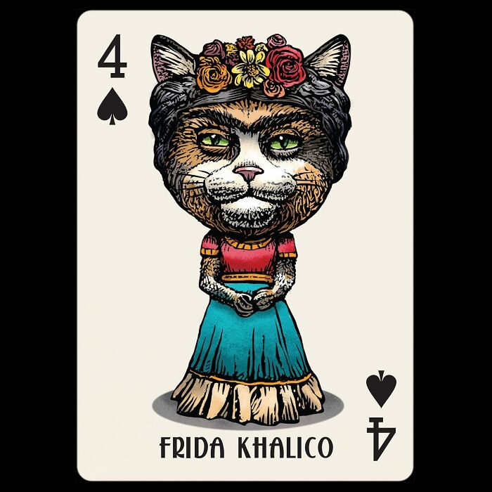 Chet Phillips Brings Feline And Canine Celebrities To Life In Unique Playing Card Decks (25 Pics)-Interview