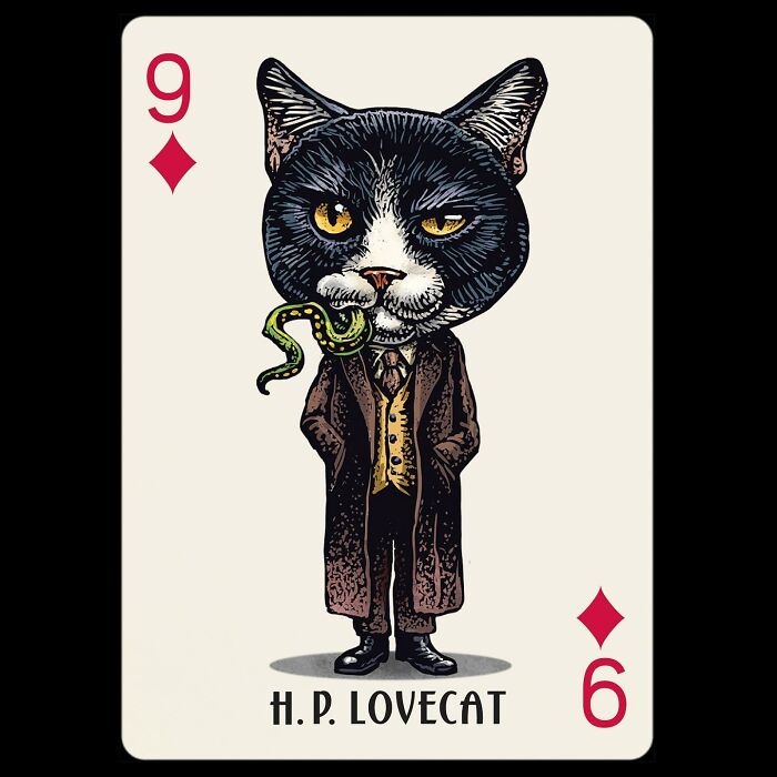 Chet Phillips Brings Feline And Canine Celebrities To Life In Unique Playing Card Decks (25 Pics)-Interview