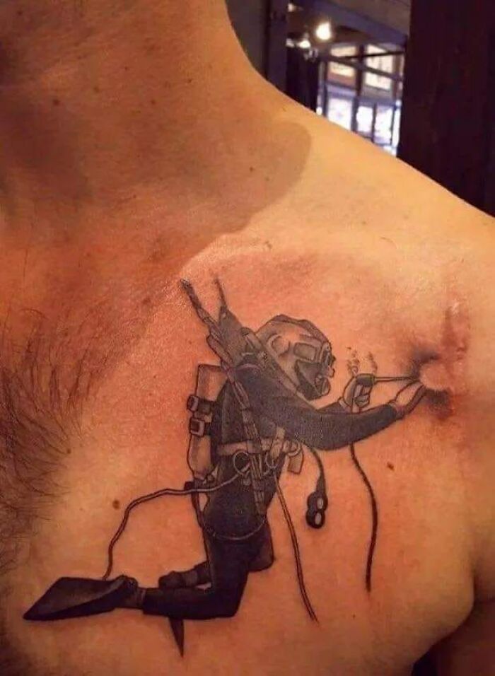 Tatuaje para complementar una cicatriz