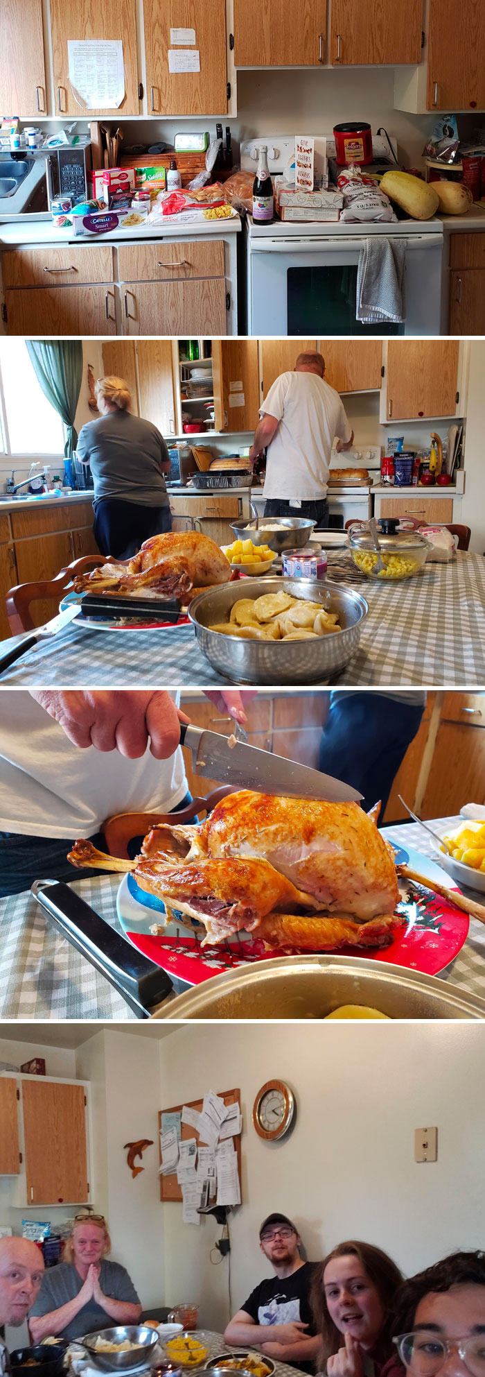 En 2020, mis padres perdieron sus trabajos y yo era la única persona que trabajaba en una casa de 4 personas, ganando $14.80 por hora. Habíamos decidido que no celebraríamos el Día de Acción de Gracias ese año.