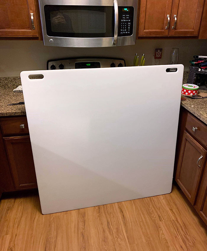 My Friend's Girlfriend's Dad Sent Them An XXXXL Cutting Board For Their Housewarming By Mistake