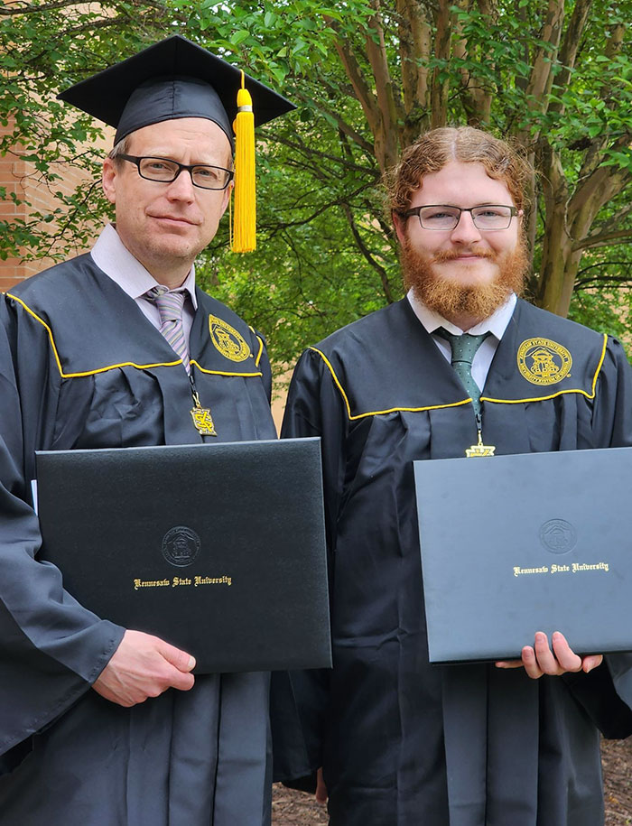 I Went Back To School With My Son, And We Just Graduated With Engineering Degrees