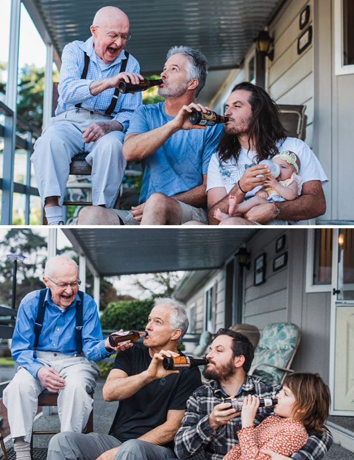 Dads Feeding Their Babies, 7 Years Later