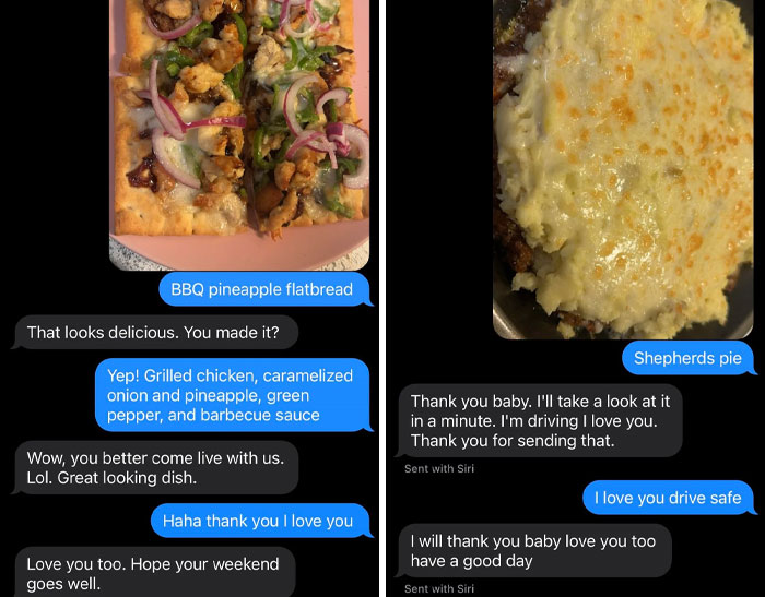 Since My Dad Moved Away, We Send Each Other Pictures Of Our Food
