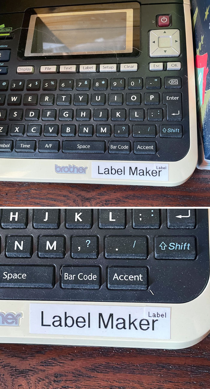 I Found This On My Dad's Label Maker