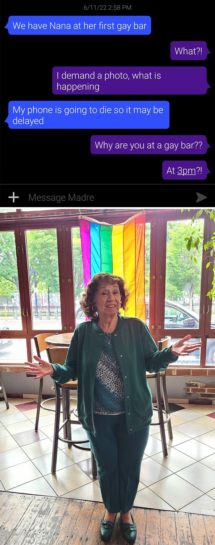 Look How Cute She Is! So Supportive Of Her (Many) Queer Grandchildren. No Seriously There Are Tons Of Us, Happy Pride