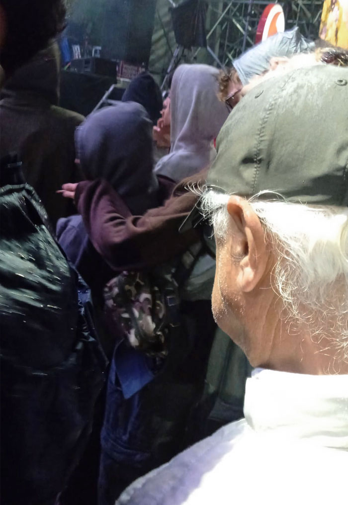 An Old Man At Lean Concert Singing Along To Every Song. This Old Man Was Singing Along To All Of Leany's Songs At The Portugal Show. Really Cute To See