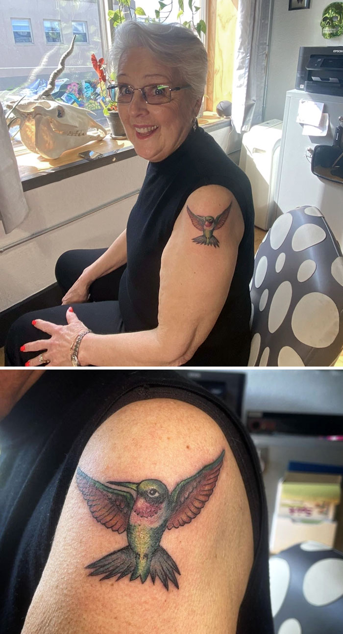 My 83-Year-Old Grandma’s First Tattoo! Done In Tacoma, WA