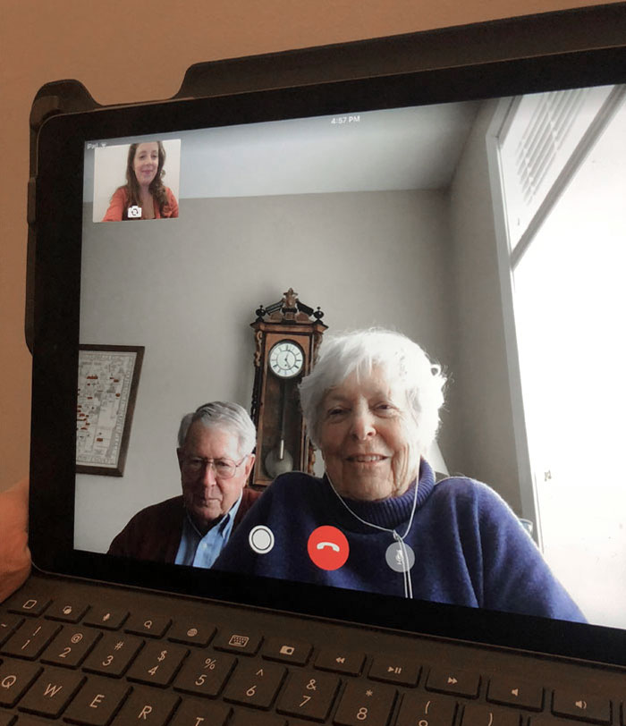 My 91-Year-Old Grandfather Stuck It Out While I Explained Over The Phone How To Facetime, And He Did It! Now I Get To See Them Every Day And Talk To My Grandmother