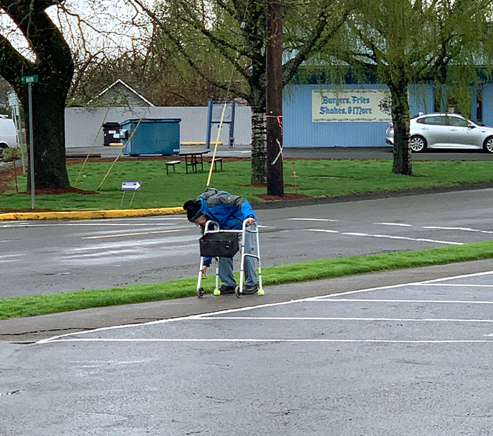 For At Least 13 Years, Rain Or Shine This Little Old Man Spends Every Morning Walking Around Our Tiny Town Picking Up Trash