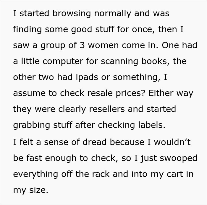 Shopper Defends Their Right To Browse Thrift Store At Their Own Pace, Leaves Resellers Fuming