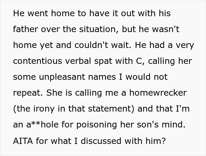 &ldquo;AITA Because I Told My Ex-Husband&rsquo;s Son The Truth About Why We Divorced&rdquo;