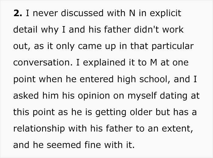 &ldquo;AITA Because I Told My Ex-Husband&rsquo;s Son The Truth About Why We Divorced&rdquo;