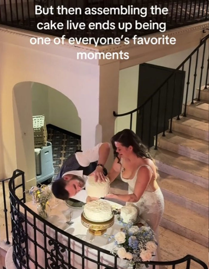 “Nothing Weird About It”: Bride Makes Her Own Wedding Cake The Morning Of The Ceremony “Nothing Weird About It”: Bride Makes Her Own Wedding Cake The Morning Of The Ceremony