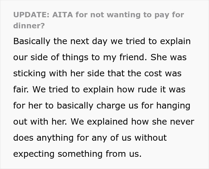 Unexpected Dinner Party Charge Leaves Guests Outraged: &ldquo;I Didn&rsquo;t Do This For Free&rdquo;