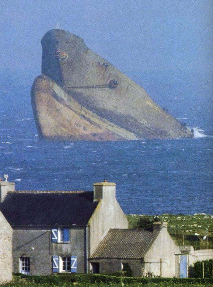 The Sinking ship Looks Like A Giant Whale