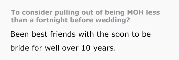 Maid Of Honor Realizes Just How Toxic The Bride Is, Pulls Out Of Wedding With 12 Days Left