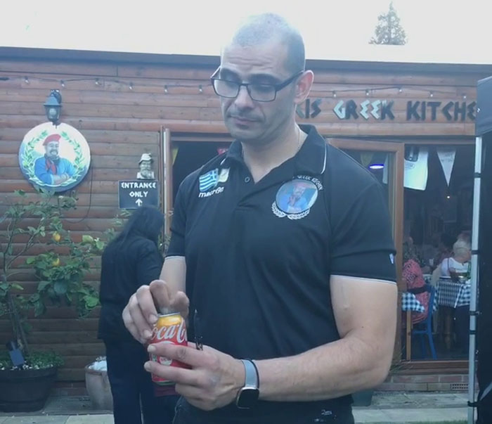 Dad Builds Greek Restaurant In His Backyard, It Becomes A Local Hotspot, Attracts Visitors Worldwide