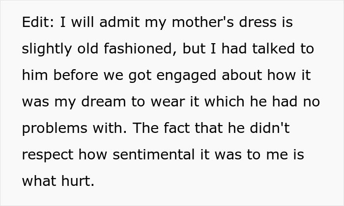 Man Defends Sister After Fianc&eacute;e Refuses To Wear Her Wedding Dress, Ends Up Single