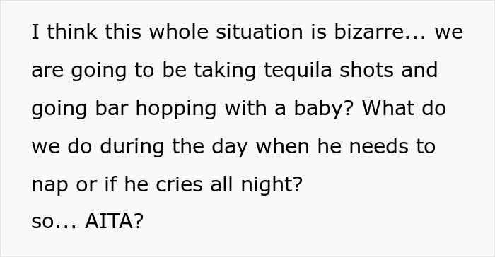 Group Chat Turns Silent After Woman Tells New Mom Not To Bring Her Baby To Bachelorette