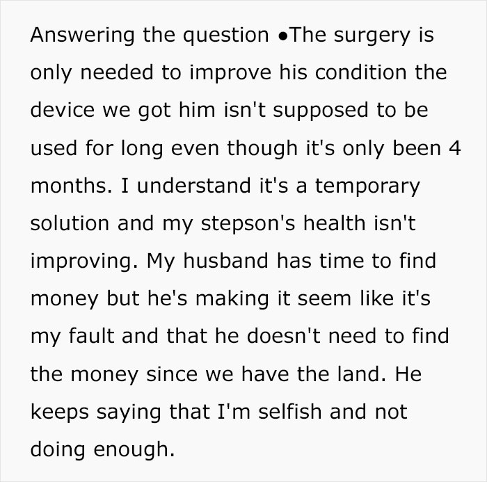 Woman Won&rsquo;t Sell Daughter&rsquo;s Inheritance Just So Her Stepson Can Get Surgery, Clashes With Husband