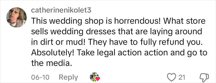 Influencer Accuses Bridal Shop Of Sending A &ldquo;Dirty&rdquo; Dress, Gets Reality Check And Legal Battle