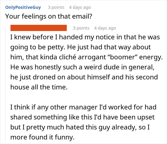 Boss Sends Out Unhinged Email To Entire Office After Woman Quits Horrible Job