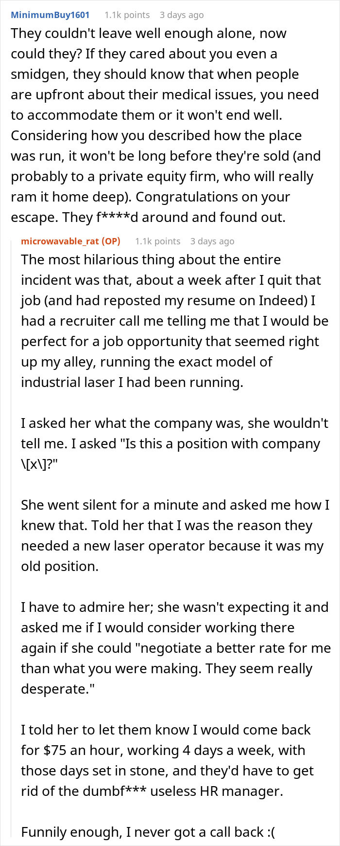 “See You Friday”: Worker Quits On The Spot, Costing Management Their Bonus And $350k Contract “See You Friday”: Worker Quits On The Spot, Costing Management Their Bonus And $350k Contract